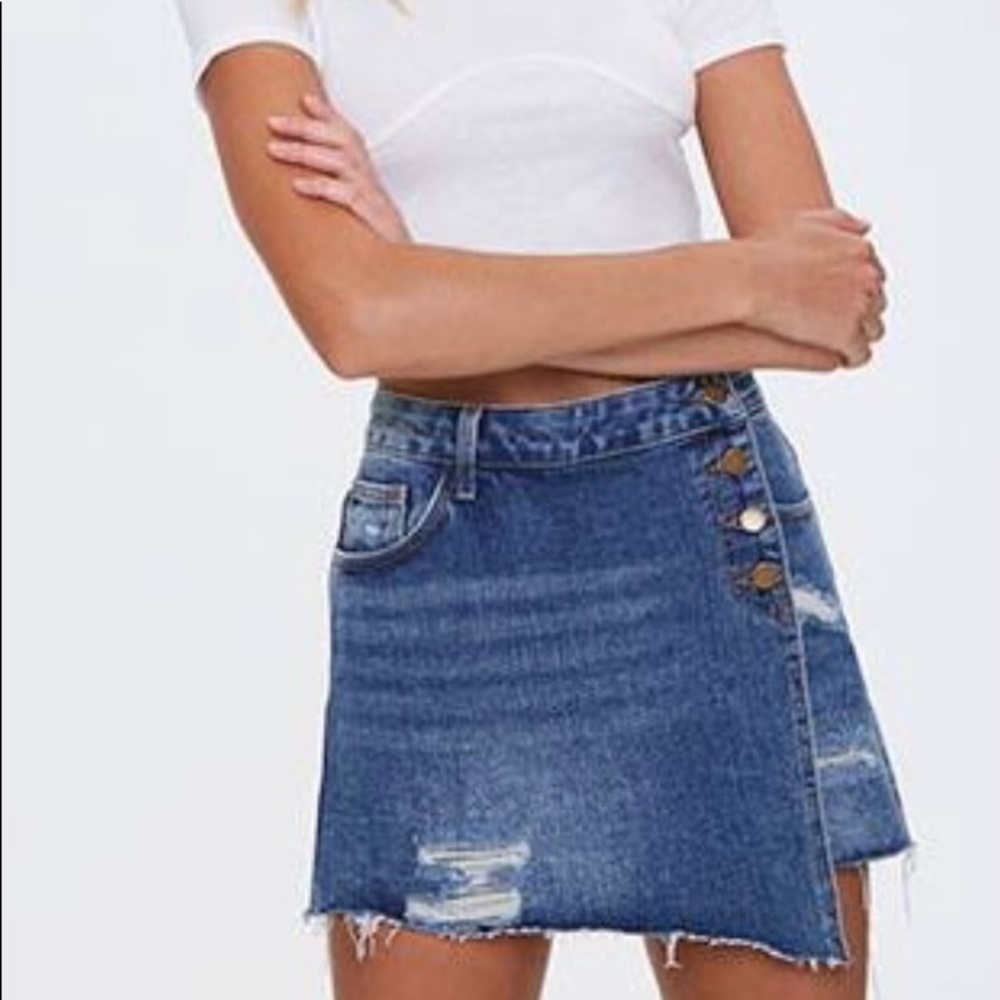 women’s jean skort. forever 21